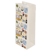 Portugal Symbolen Travel Lovers Wijn Cadeautas (Voorkant Gekanteld)