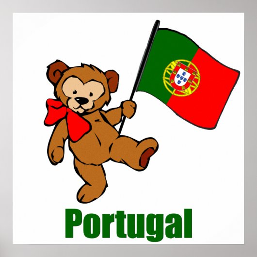 Portugal Teddy Bear Poster (Voorkant)