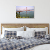 Portugal, Tejo River Bridge Lissabon Canvas Afdruk (Insitu (Slaapkamer))