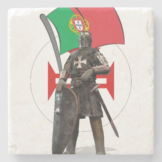 Portugal Templar Stenen Onderzetter (Voorkant)