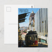 Portugal Tram Trolley Car Briefkaart (Voorkant / Achterkant)