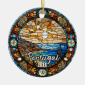 Portugal Vakantie Souvenir Keramisch Ornament (Voorkant)