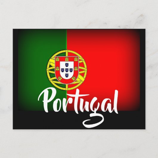 Portugal verduisterde vlag briefkaart (Voorkant)