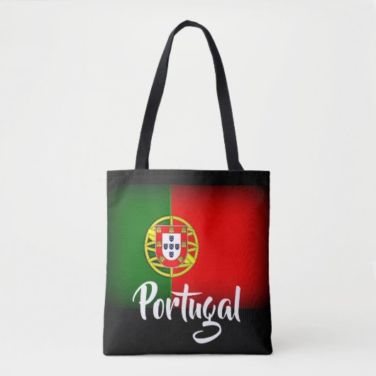Portugal verduisterde vlag tote bag (Voorkant)
