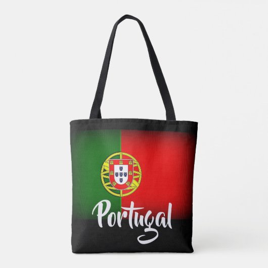 Portugal verduisterde vlag tote bag (Achterkant)