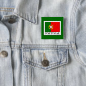 Portugal Vierkante Button 5,1 Cm (In situ)