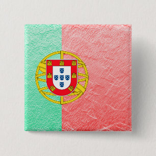 Portugal Vierkante Button 5,1 Cm