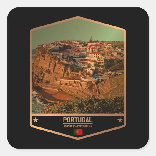 Portugal Vierkante Sticker (Voorkant)