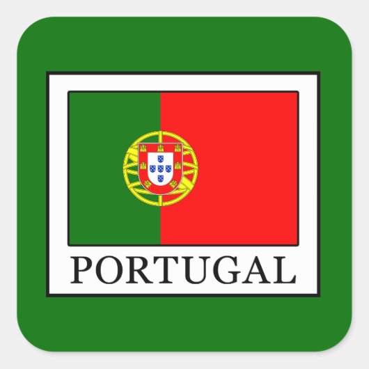 Portugal Vierkante Sticker (Voorkant)