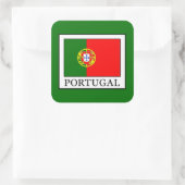 Portugal Vierkante Sticker (Tas)