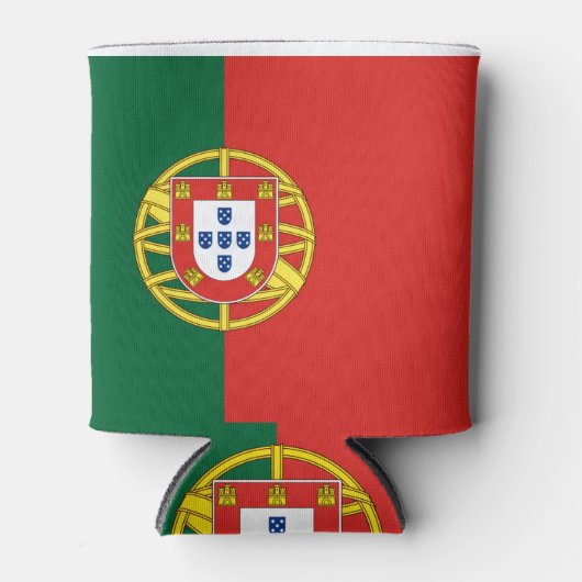 Portugal vlag Bandeira De Portugal Blikjeskoeler (Voorkant)