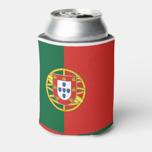 Portugal vlag Bandeira De Portugal Blikjeskoeler (Blikje Achterkant)
