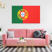 Portugal vlag Bandeira De Portugal Canvas Afdruk (Insitu (Woonkamer))