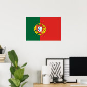 Portugal vlag Bandeira De Portugal Poster (Thuiskantoor)