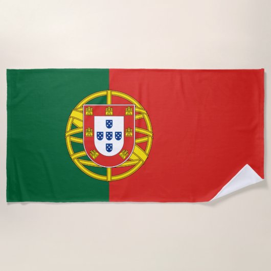 Portugal vlag Bandeira De Portugal Strandlaken (Voorkant)