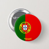 Portugal Vlag Charmant Patriottisch Ronde Button 5,7 Cm (Voorkant /achterkant)