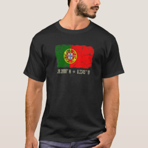 Portugal Vlag Coördineert Mannen Vrouwen Portugees T-shirt