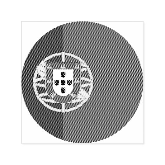 Portugal vlag Custom 1,5" x 1,5" stempel (Design)