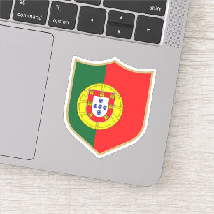 Portugal vlag embleem patriottische reizen sticker