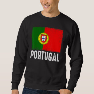 Portugal Vlag Football Vintage Fan Voetbal Team Po Trui