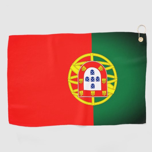 Portugal vlag golfhanddoek (Horizontaal)