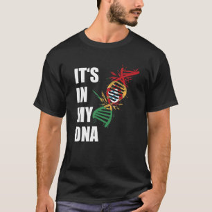 Portugal vlag in mijn dna roet Portugese vlag T-shirt