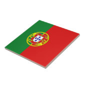 Portugal - Vlag keramische tegels Tegeltje (Zijkant)