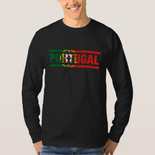 Portugal Vlag Lettering Het zit in mijn DNA Portu T-shirt