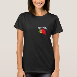 Portugal Vlag Lissabon Portugese Souvenirs Vakanti T-shirt