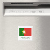 Portugal Vlag met naam Magneet (Insitu (Vaatwasser))