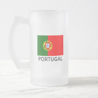 Portugal vlag mok van aangepast glas bier stein