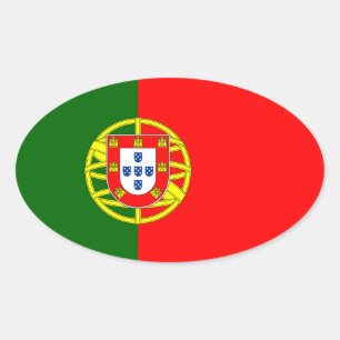 Portugal* Vlag Ovale Sticker