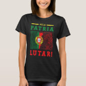 Portugal vlag Portugal Voetbal Portugal Voetbal Po T-shirt (Voorkant)