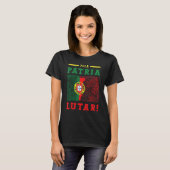 Portugal vlag Portugal Voetbal Portugal Voetbal Po T-shirt (Voorkant volledig)