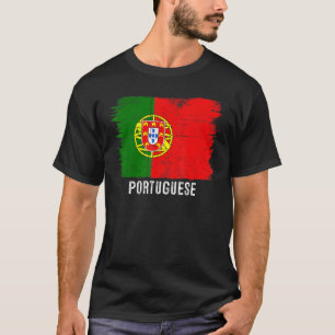  Portugal vlag Portugees trots op mijn roots T-shirt