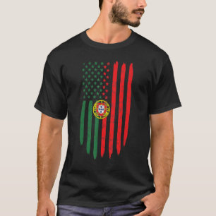 Portugal Vlag Portugese vader Mam Heritage Mannen  T-shirt