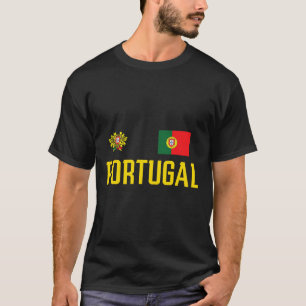 Portugal Vlag Portugese Voetbal Fan Mannen W T-shirt