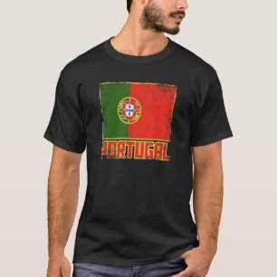 Portugal Vlag Retro Land Portugal Pri T-shirt