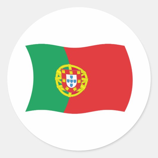 Portugal Vlag Sticker (Voorkant)