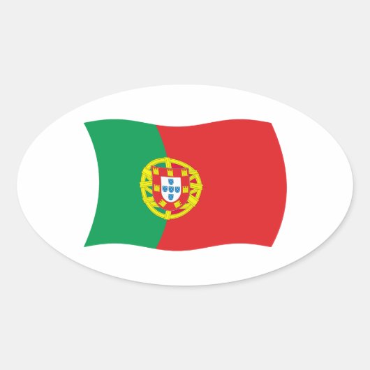 Portugal Vlag Sticker (Voorkant)