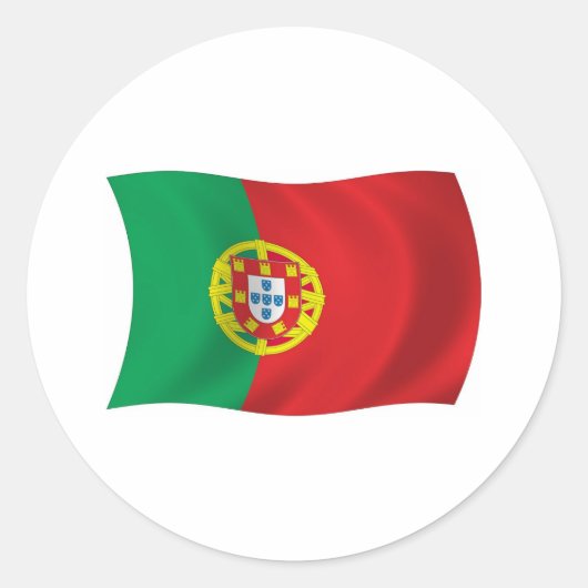 Portugal Vlag Sticker (Voorkant)