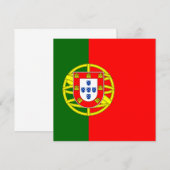 Portugal Vlag Uitnodiging (Voorkant / Achterkant)