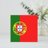 Portugal Vlag Uitnodiging (Staand voorkant)