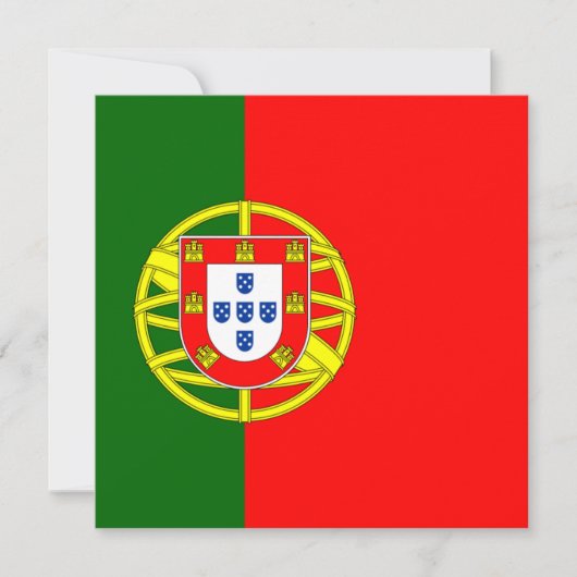 Portugal Vlag Uitnodiging (Voorkant)