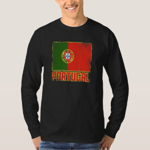 Portugal Vlag Vintage Retro Land Portugees Pri T-shirt