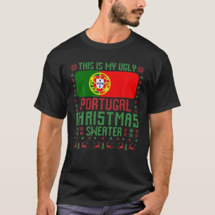 Portugal vlag voor lomp met kerstazier voor Portug T-shirt