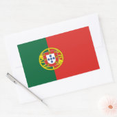 Portugal-vlaggen Rechthoekige Sticker (Envelop)