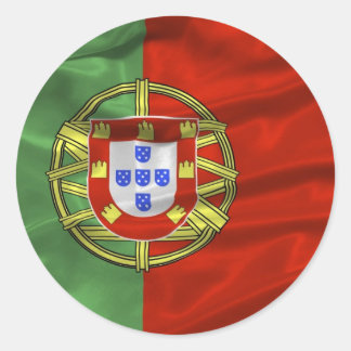 Portugal-vlaggen Ronde Sticker