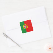 Portugal-vlaggen Vierkante Sticker (Envelop)