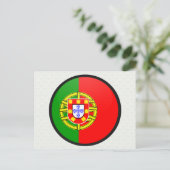 Portugal - vlaggencirkel briefkaart (Staand voorkant)